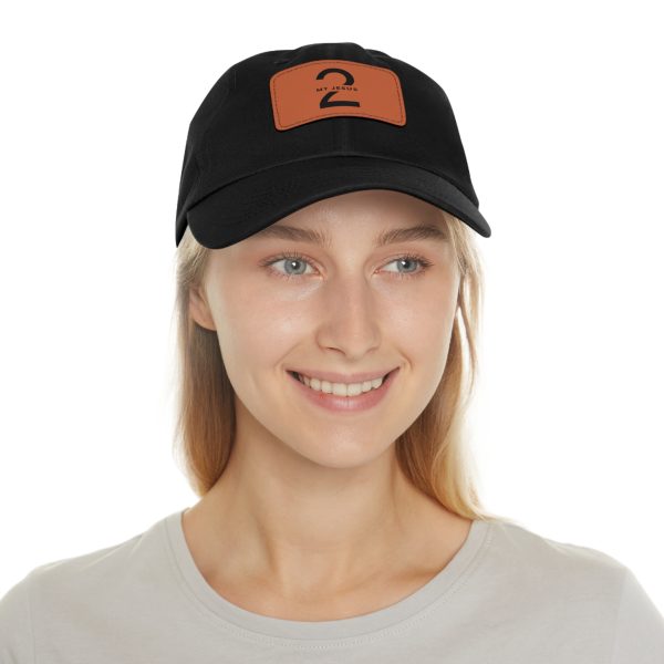 Hat with Leather Patch (Rectangle) My Jesus 2 Logo TM - Image 39