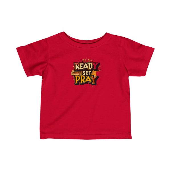 Infant Fine Jersey Tee READY SET PRAY TM - Image 4