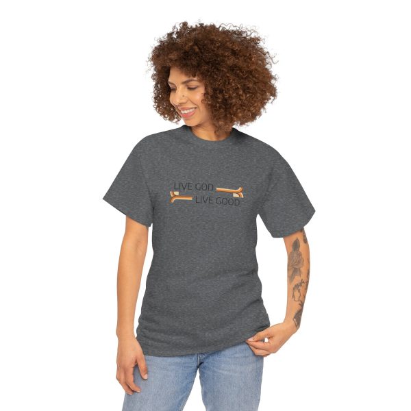 LIVE GOD LIVE GOOD Unisex Heavy Cotton Tee TM - Image 55