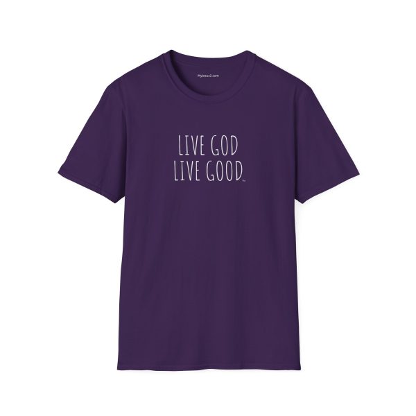 LIVE GOD LIVE GOOD Unisex Softstyle T-Shirt TM - Image 7