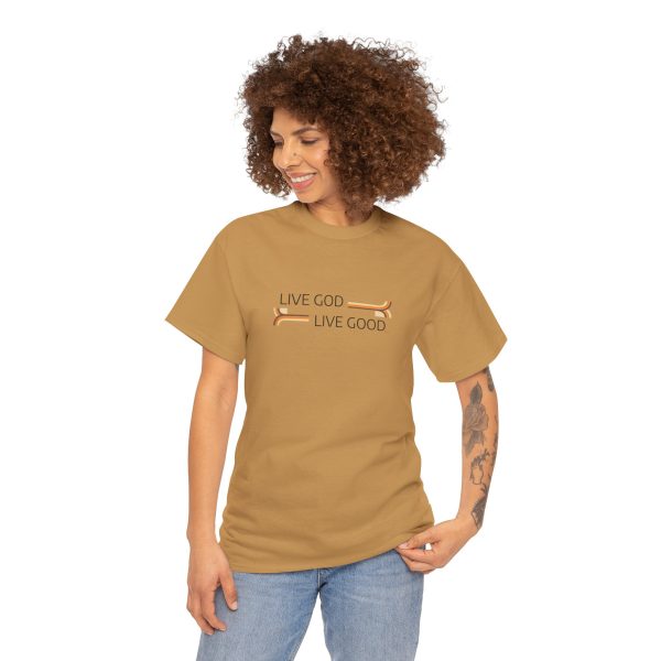 LIVE GOD LIVE GOOD Unisex Heavy Cotton Tee TM - Image 45