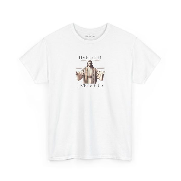 LIVE GOD LIVE GOOD Unisex Heavy Cotton Tee TM - Image 7