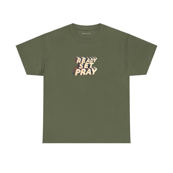 READY SET PRAY Unisex Heavy Cotton Tee TM - Image 25