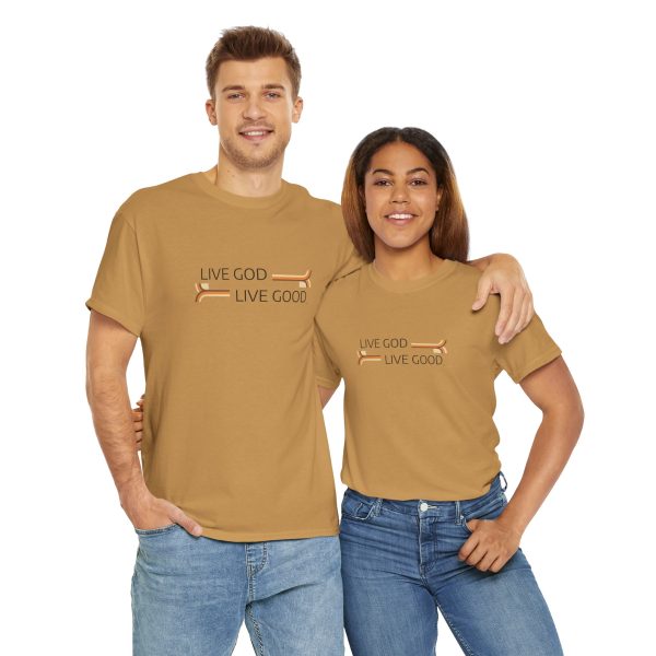 LIVE GOD LIVE GOOD Unisex Heavy Cotton Tee TM - Image 50