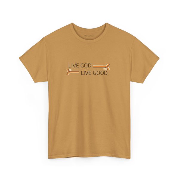 LIVE GOD LIVE GOOD Unisex Heavy Cotton Tee TM - Image 43