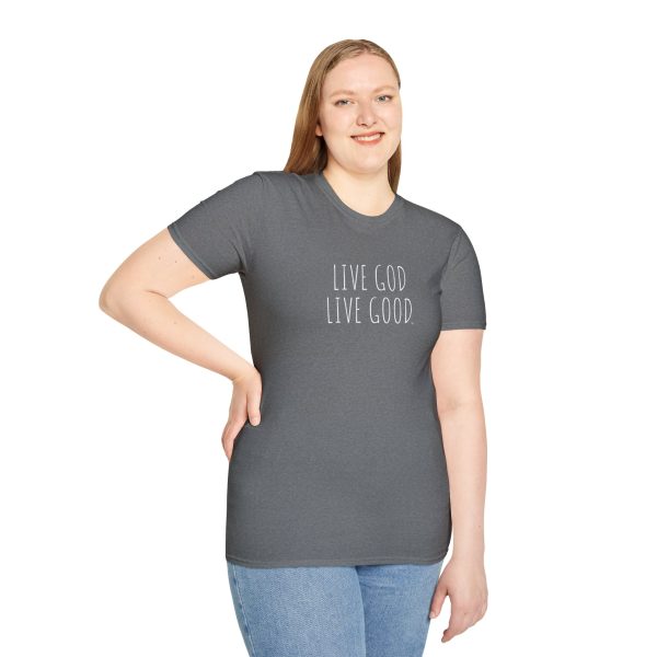 LIVE GOD LIVE GOOD Unisex Softstyle T-Shirt TM - Image 59