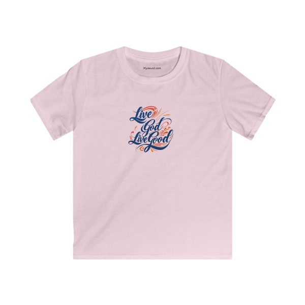 LIVE GOD LIVE GOOD Kids Softstyle Tee TM - Image 11