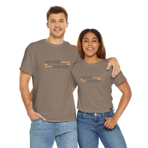 LIVE GOD LIVE GOOD Unisex Heavy Cotton Tee TM - Image 10