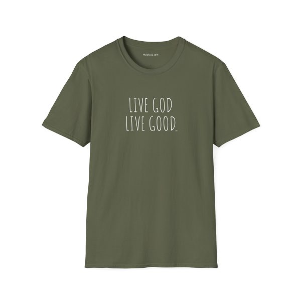 LIVE GOD LIVE GOOD Unisex Softstyle T-Shirt TM - Image 25