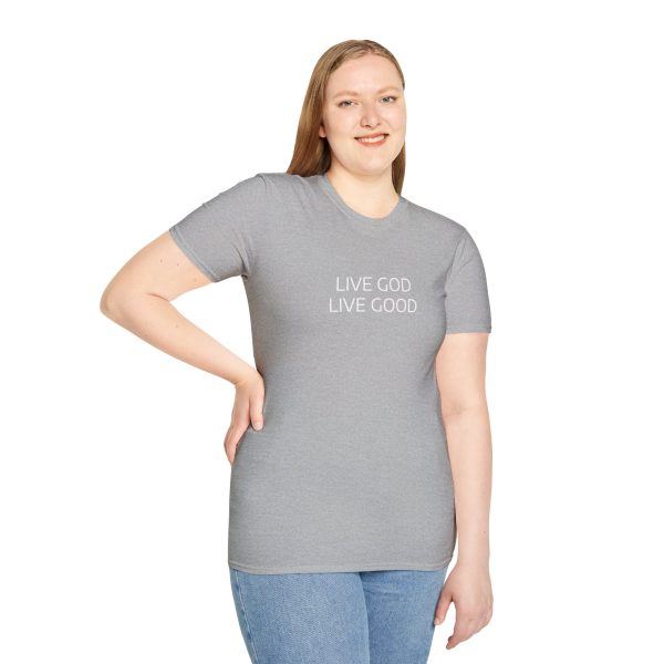 LIVE GOD LIVE GOOD Unisex Softstyle T-Shirt TM - Image 11