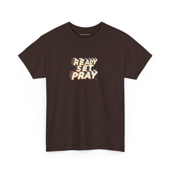 READY SET PRAY Unisex Heavy Cotton Tee TM - Image 3