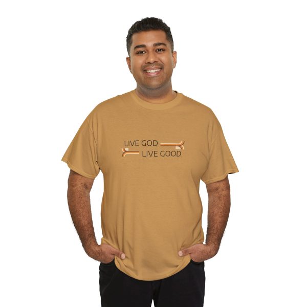 LIVE GOD LIVE GOOD Unisex Heavy Cotton Tee TM - Image 47