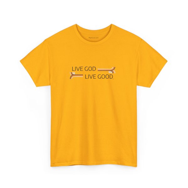 LIVE GOD LIVE GOOD Unisex Heavy Cotton Tee TM - Image 73