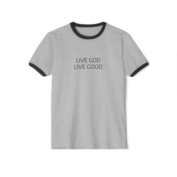 LIVE GOD LIVE GOOD Unisex Cotton Ringer T-Shirt TM - Image 5