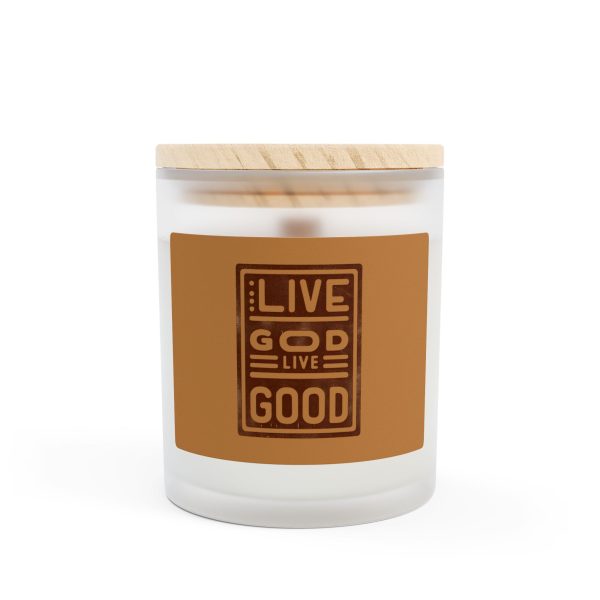 Scented Frosted Glass Candle, 11oz LIVE GOD LIVE GOOD TM - Image 22