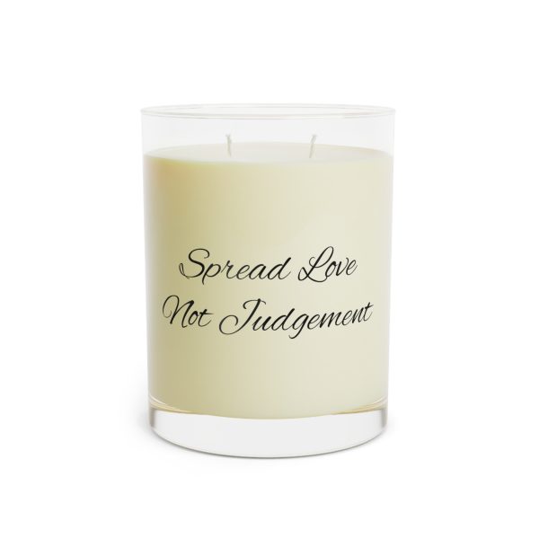 Scented Candle - Full Glass, 11oz Spread Love Not Judgement TM - Image 7