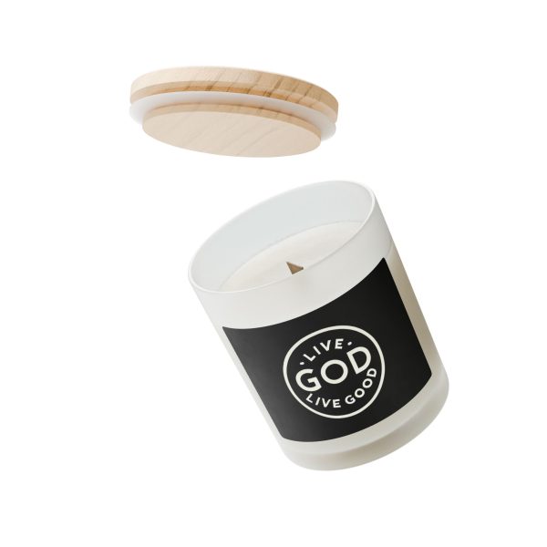 Scented Frosted Glass Candle, 11oz LIVE GOD LIVE GOOD - Image 18