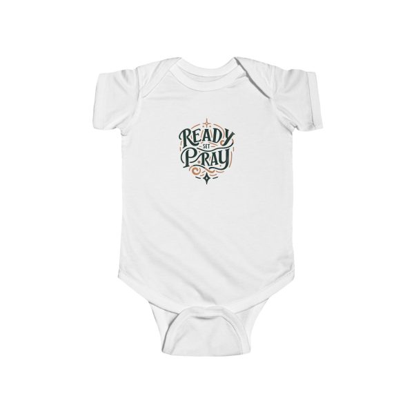 Infant Fine Jersey Bodysuit READY SET PRAY TM - Image 3