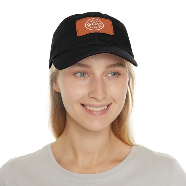 Hat with Leather Patch (Rectangle) LIVE GOD LIVE GOOD TM - Image 16