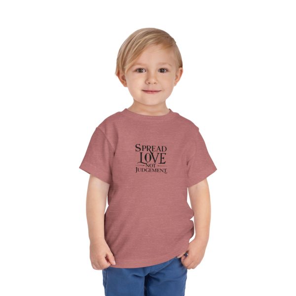 Toddler Short Sleeve Tee Spread Love Not Judgement TM - Image 11