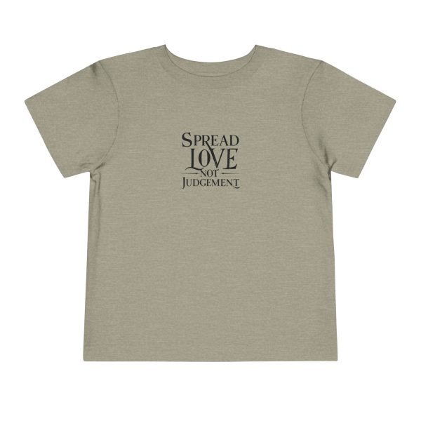 Toddler Short Sleeve Tee Spread Love Not Judgement TM