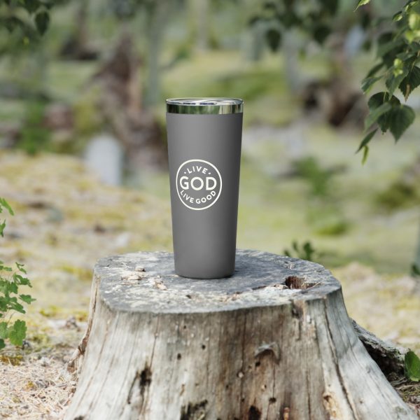 Copper Vacuum Insulated Tumbler, 22oz LIVE GOD LIVE GOOD TM - Image 12