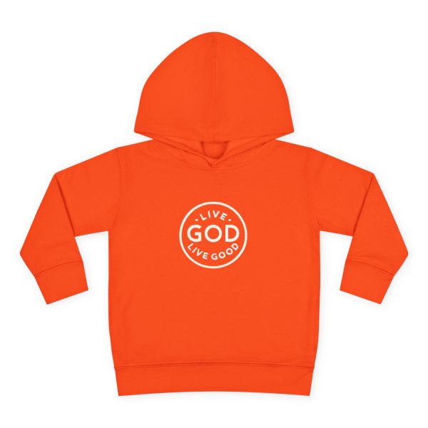 Toddler Pullover Fleece Hoodie LIVE GOD LIVE GOOD TM - Image 4