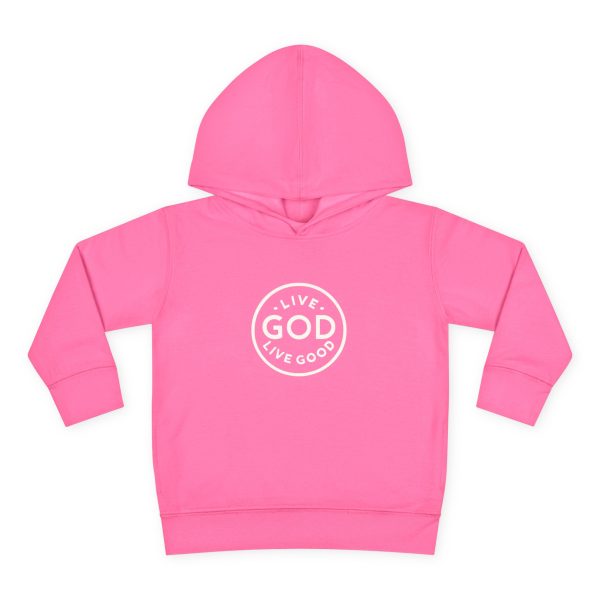 Toddler Pullover Fleece Hoodie LIVE GOD LIVE GOOD TM - Image 25