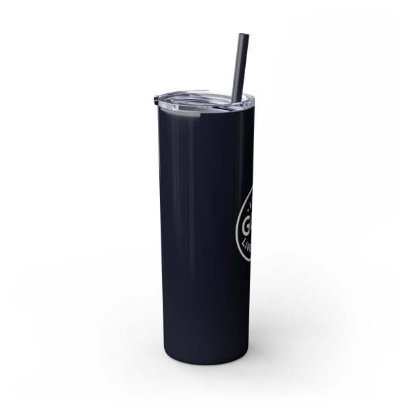 Cup Skinny Tumbler with Straw, 20oz LIVE GOD LIVE GOOD TM - Image 42