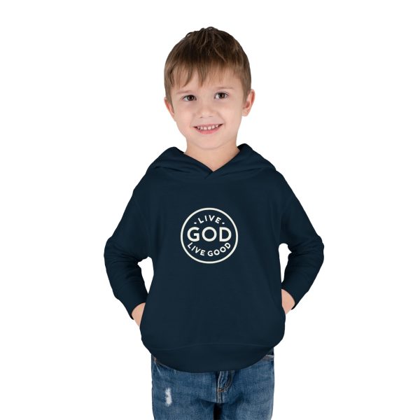 Toddler Pullover Fleece Hoodie LIVE GOD LIVE GOOD TM - Image 2