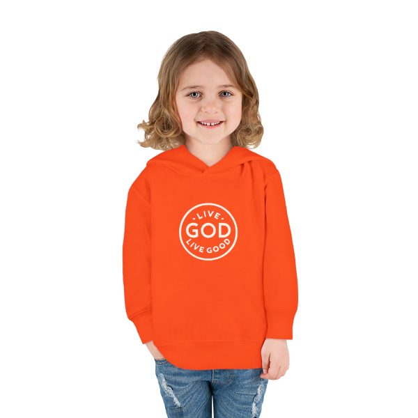 Toddler Pullover Fleece Hoodie LIVE GOD LIVE GOOD TM - Image 6