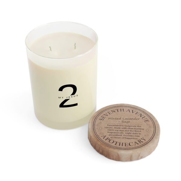 Scented Candle - Full Glass, 11oz My Jesus 2 Logo TM - Image 7