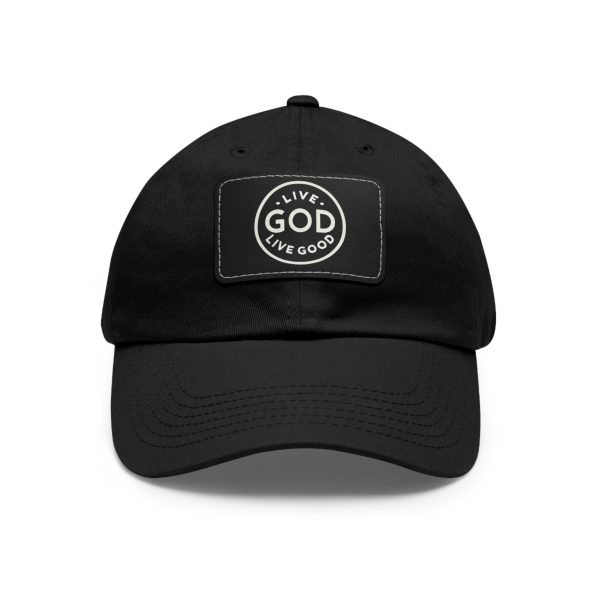 Hat with Leather Patch (Rectangle) LIVE GOD LIVE GOOD TM - Image 5