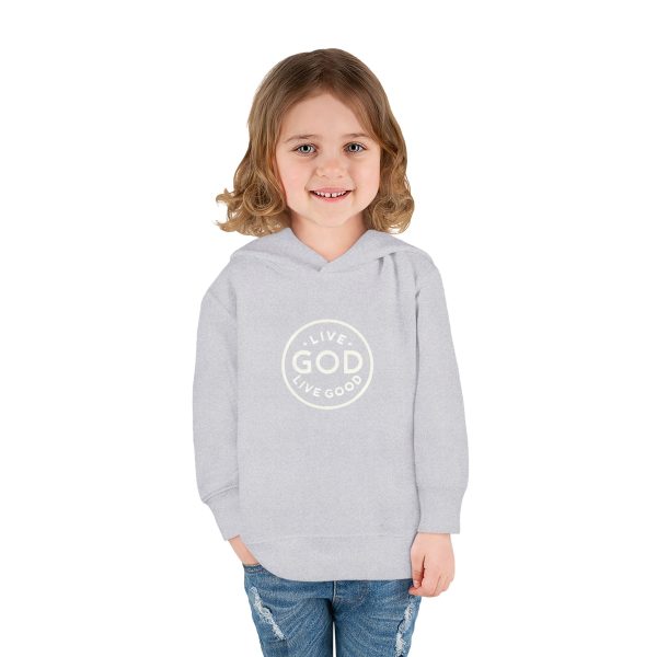 Toddler Pullover Fleece Hoodie LIVE GOD LIVE GOOD TM - Image 9