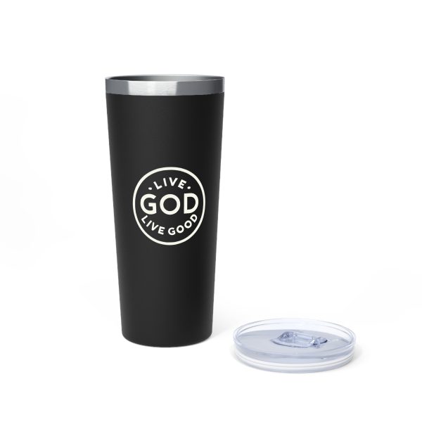 Copper Vacuum Insulated Tumbler, 22oz LIVE GOD LIVE GOOD TM