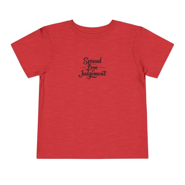 Toddler Short Sleeve Tee Spread Love Not Judgement TM - Image 45