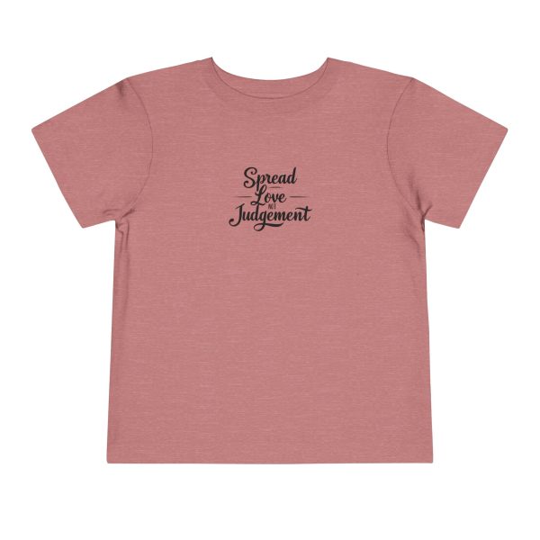 Toddler Short Sleeve Tee Spread Love Not Judgement TM