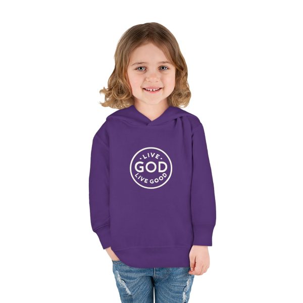 Toddler Pullover Fleece Hoodie LIVE GOD LIVE GOOD TM - Image 24