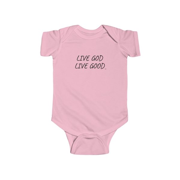 Infant Fine Jersey Bodysuit LIVE GOD LIVE GOOD TM