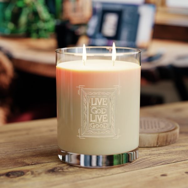 Scented Candle - Full Glass, 11oz LIVE GOD LIVE GOOD TM - Image 3