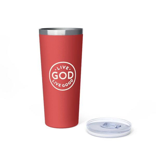 Copper Vacuum Insulated Tumbler, 22oz LIVE GOD LIVE GOOD TM - Image 6