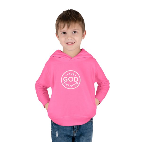 Toddler Pullover Fleece Hoodie LIVE GOD LIVE GOOD TM - Image 26