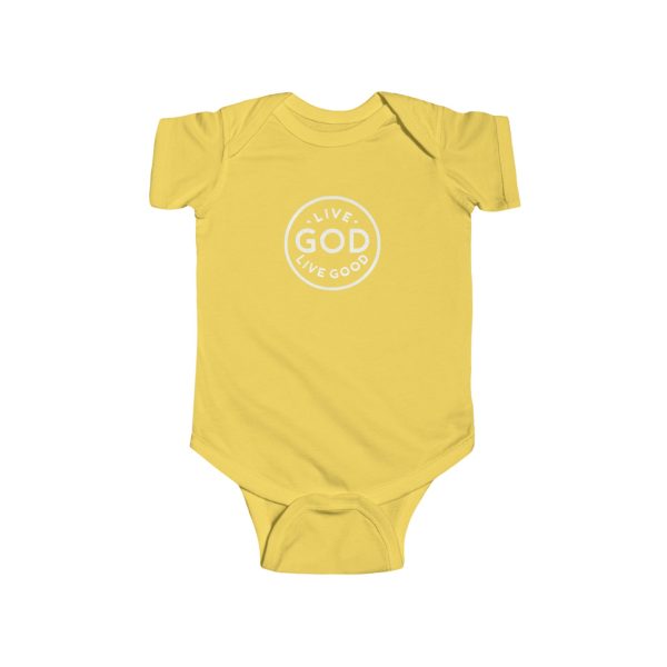 Infant Fine Jersey Bodysuit LIVE GOD LIVE GOOD TM - Image 3