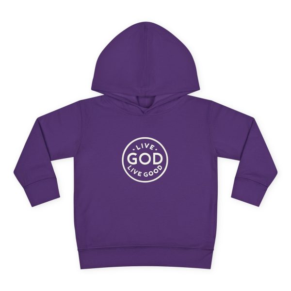 Toddler Pullover Fleece Hoodie LIVE GOD LIVE GOOD TM - Image 22