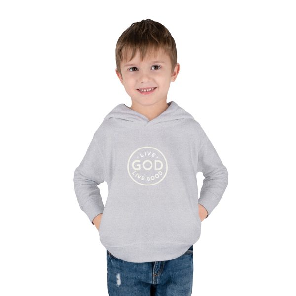 Toddler Pullover Fleece Hoodie LIVE GOD LIVE GOOD TM - Image 8