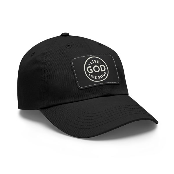 Hat with Leather Patch (Rectangle) LIVE GOD LIVE GOOD TM - Image 6