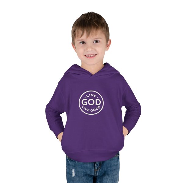 Toddler Pullover Fleece Hoodie LIVE GOD LIVE GOOD TM - Image 23