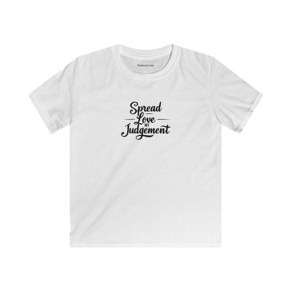 Kids Softstyle Tee Spread Love Not Judgement TM - Image 3