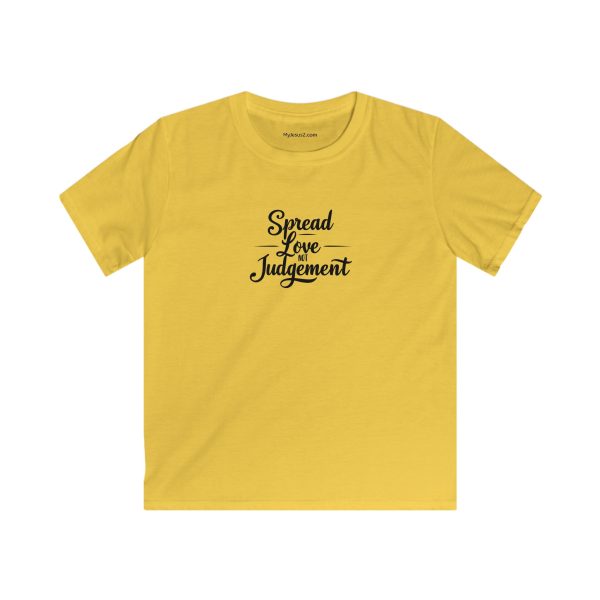 Kids Softstyle Tee Spread Love Not Judgement TM - Image 7