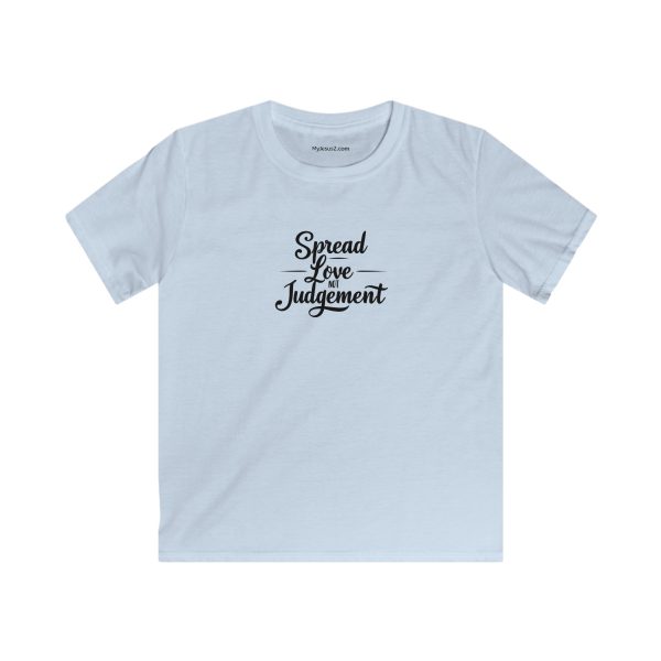 Kids Softstyle Tee Spread Love Not Judgement TM - Image 11